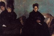Edgar Degas Duchess di Montajesi with Her Daughters oil painting reproduction